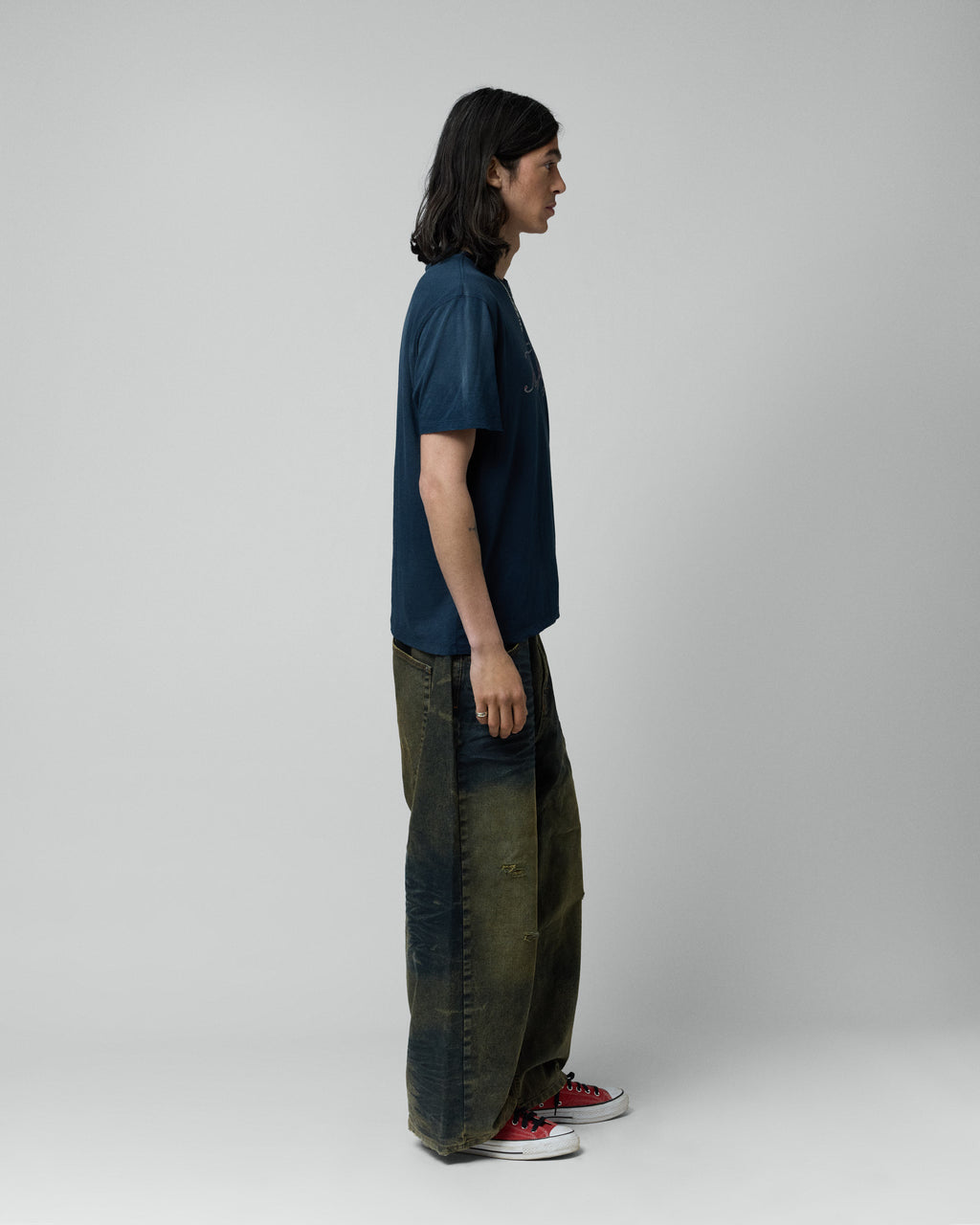 Twojeys Blue Scripted Tee