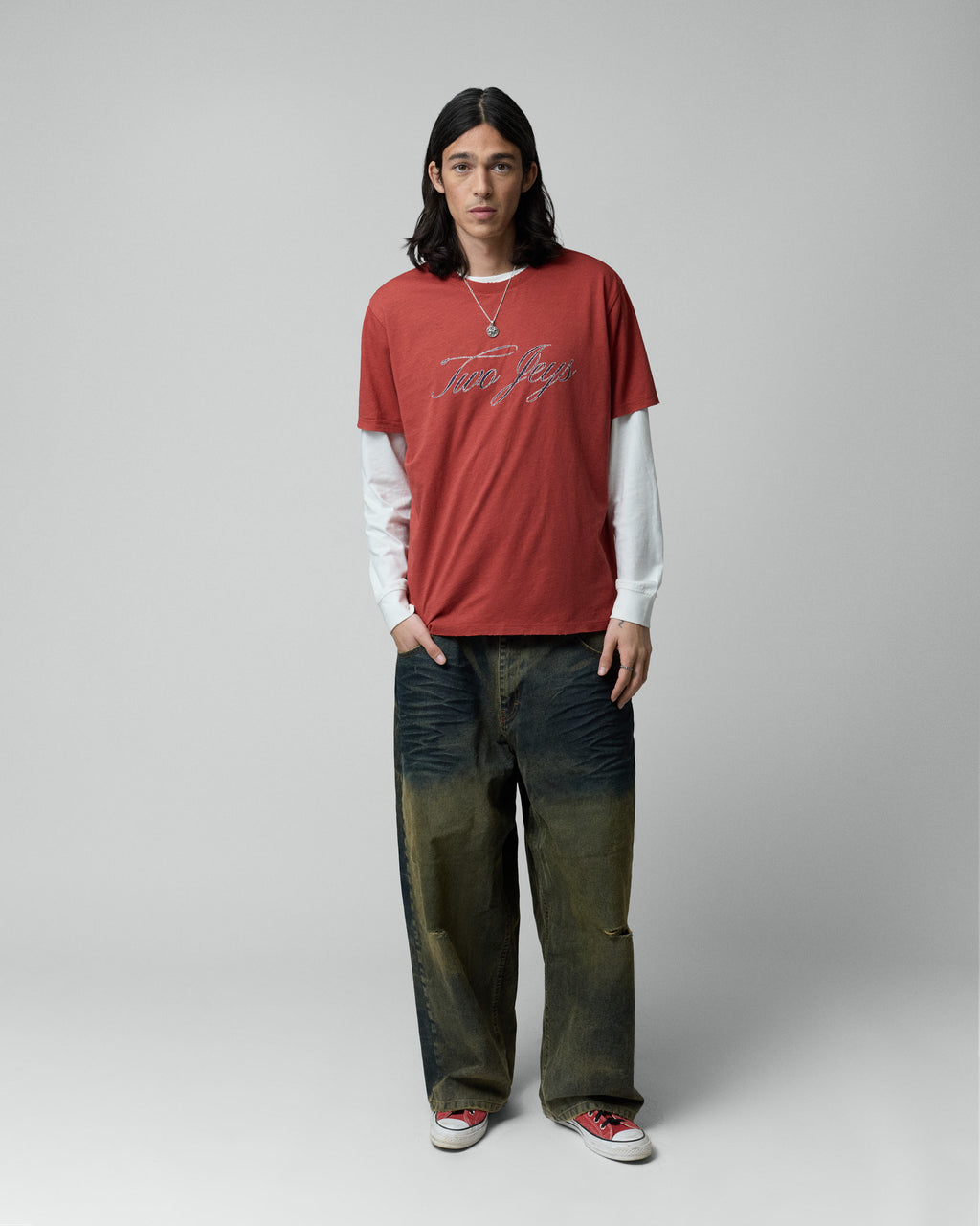 Twojeys Red Scripted Tee