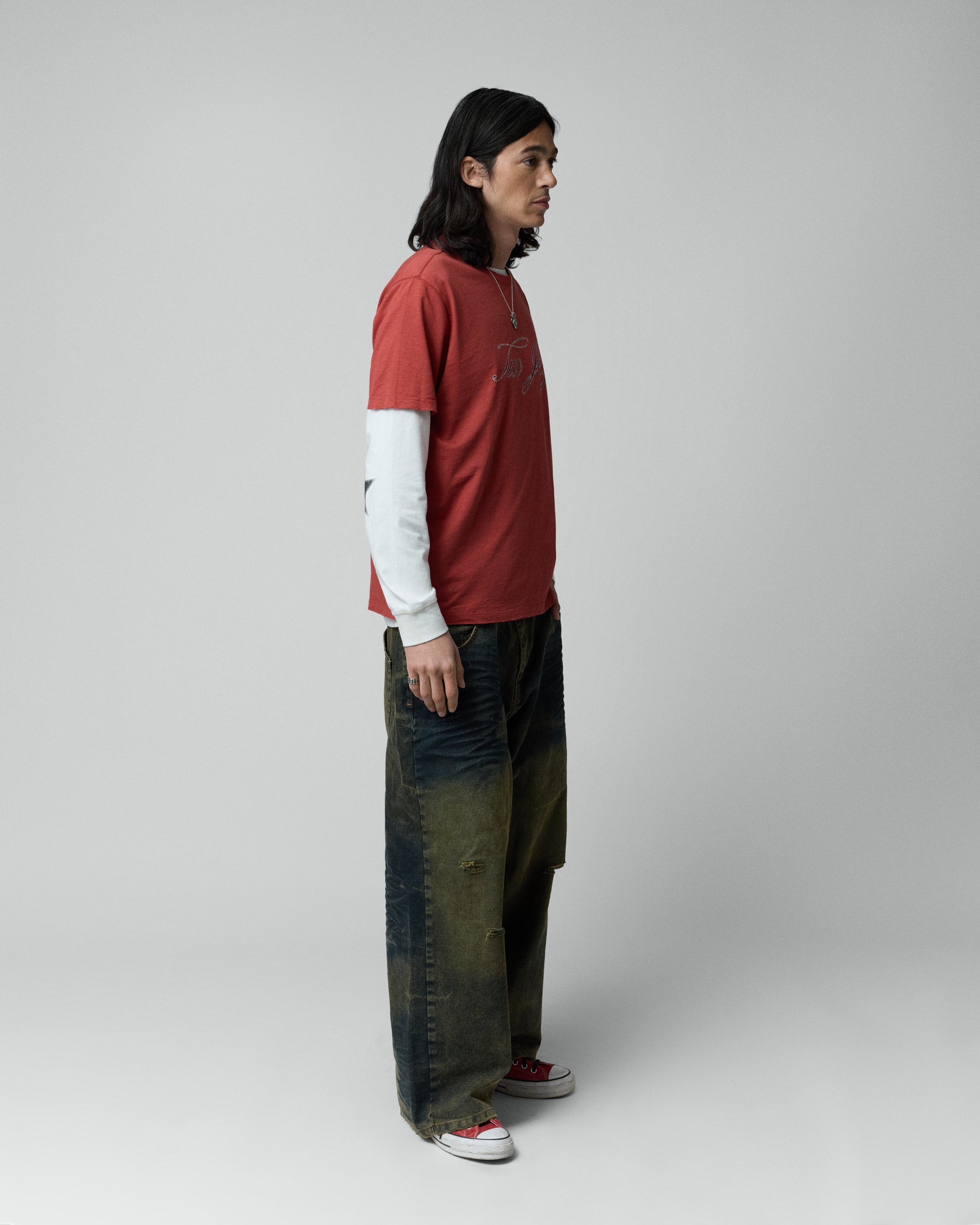 Twojeys Red Scripted Tee