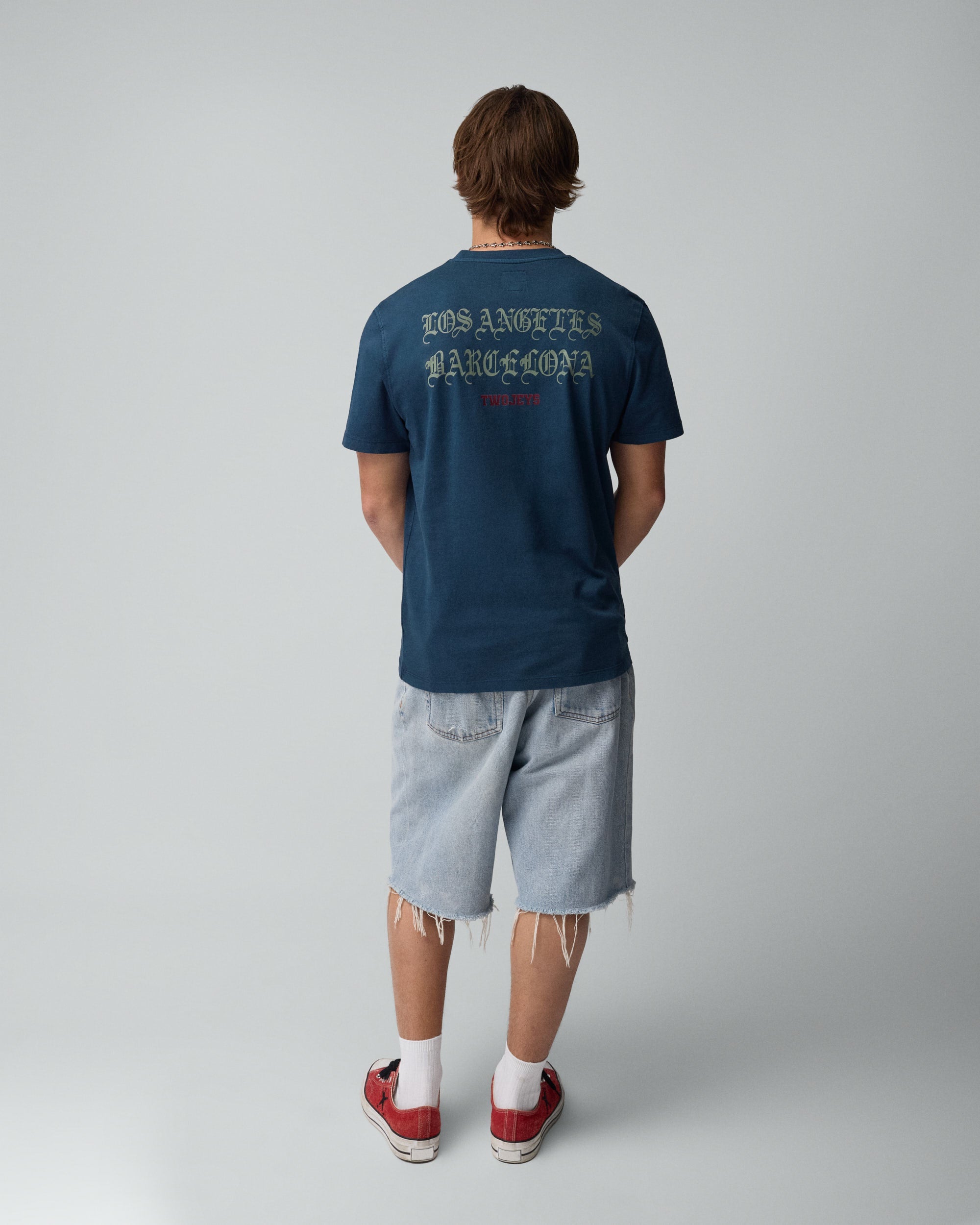 LA-BCN Tee Navy – Twojeys