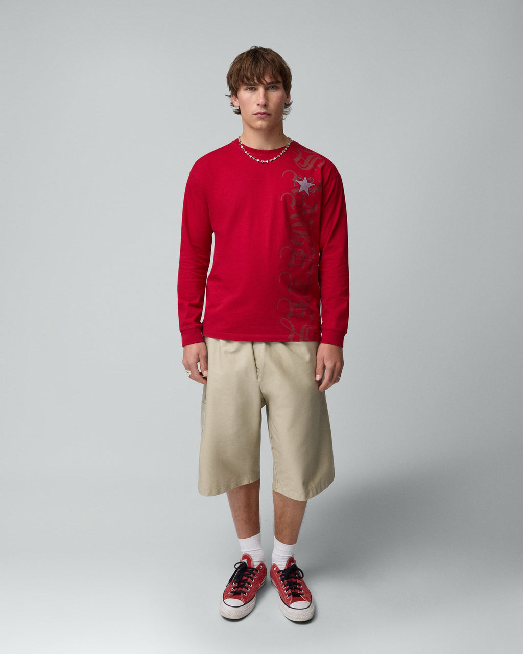 LA-BCN Longsleeve Tee Red 1A