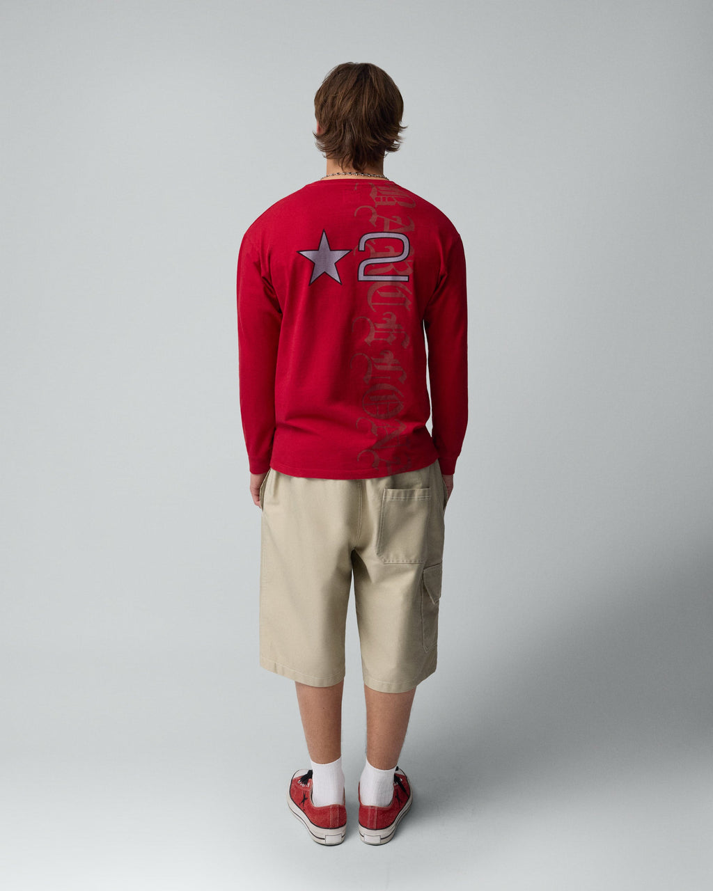 LA-BCN Longsleeve Tee Red 1C