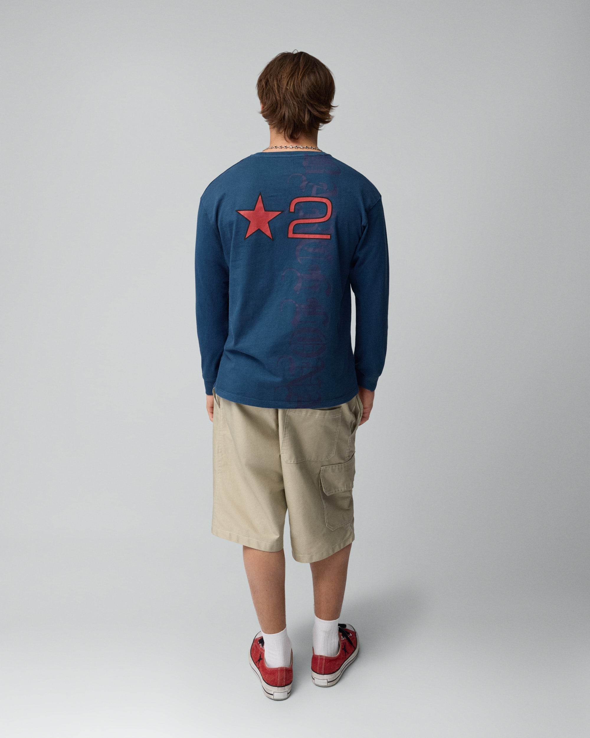 LA-BCN Longsleeve Tee Navy 1C