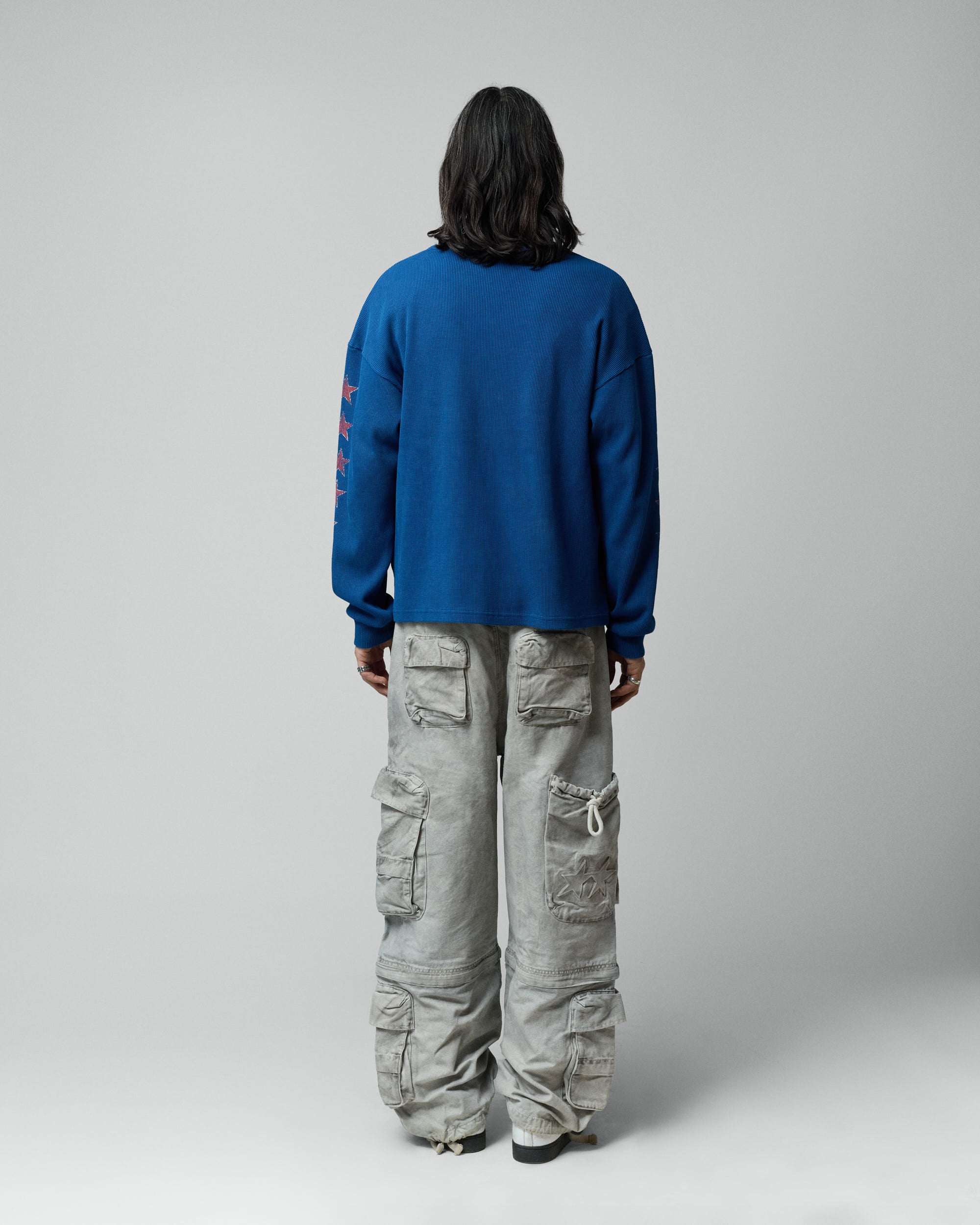 Sterling Waffle Longsleeve Navy – Twojeys