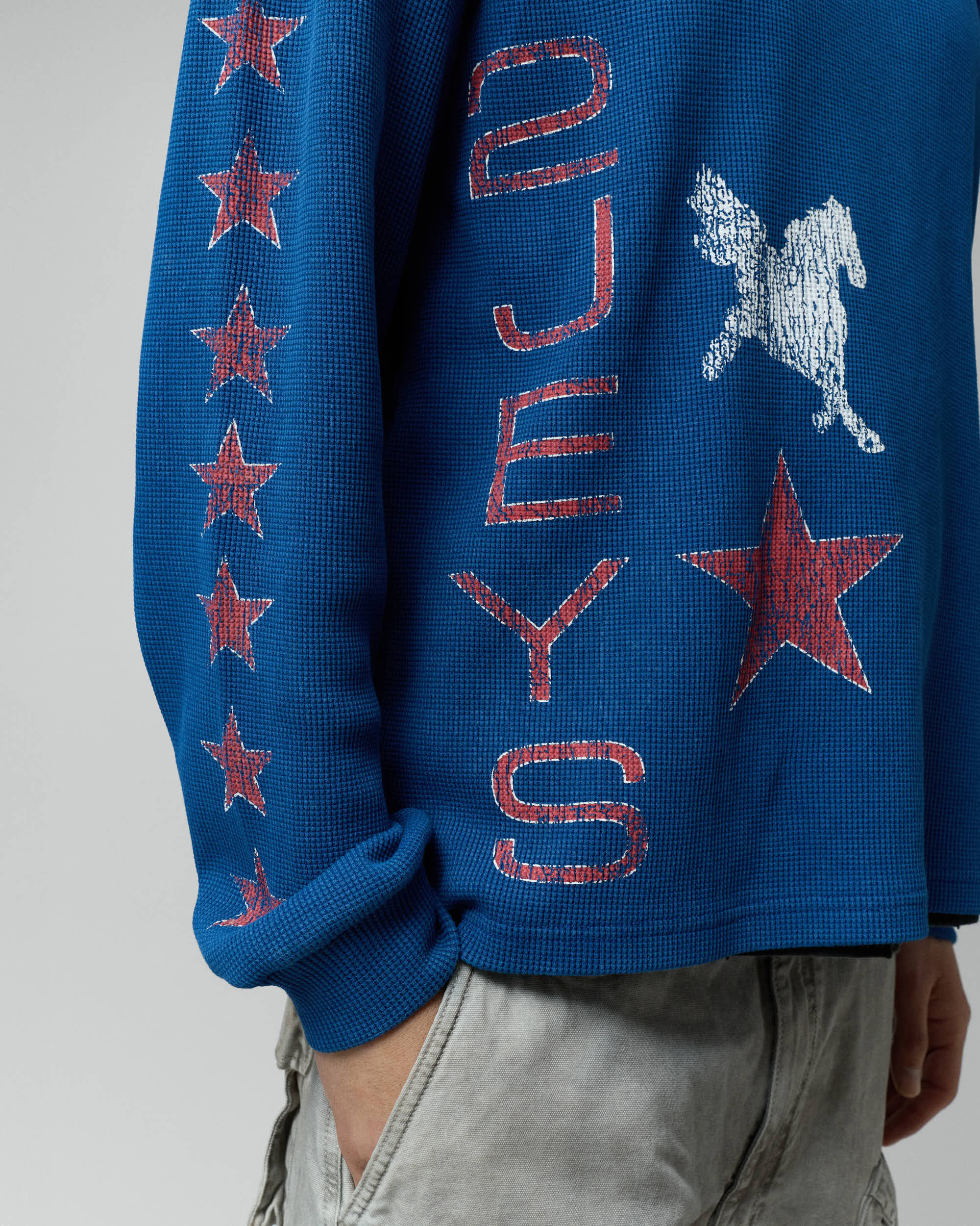 Sterling Waffle Longsleeve Navy – Twojeys