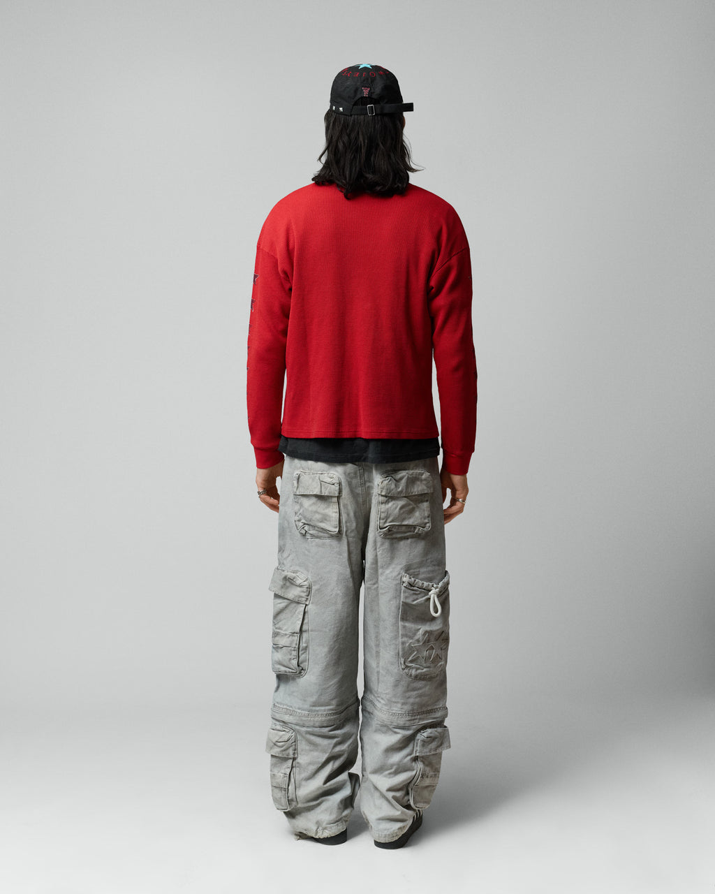 Sterling Wafflle Longsleeve Red