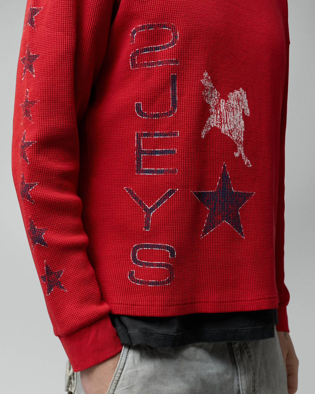 Sterling Wafflle Longsleeve Red