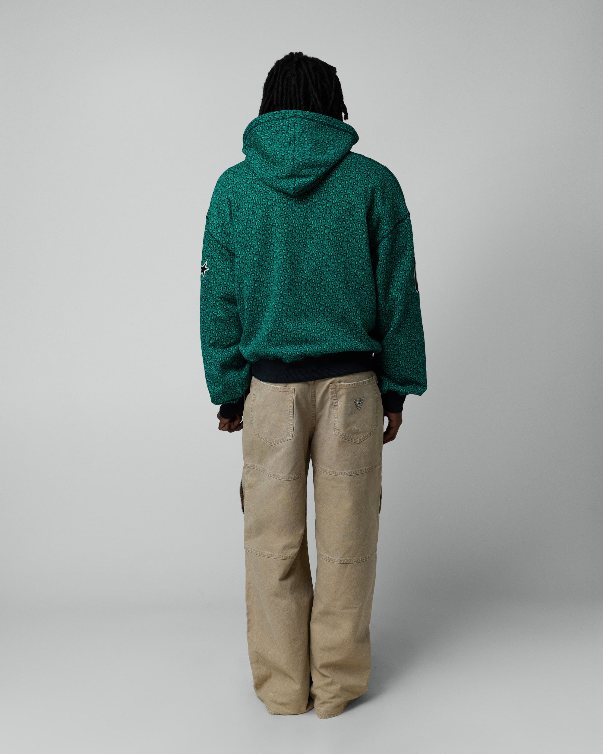 Vintage Varsity Zipper Green Cheetah – Twojeys
