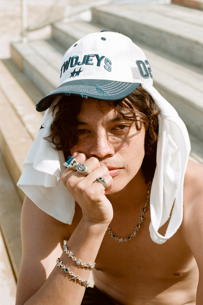White Icon Trucker