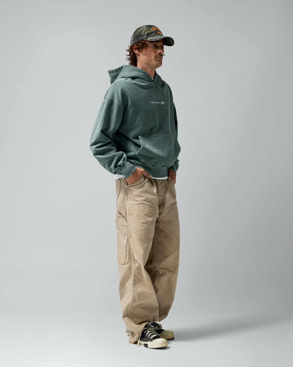Icon Hoodie Pigment Moss Green