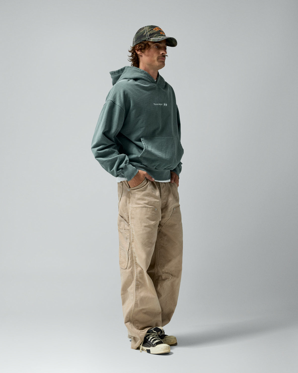 Icon Hoodie Pigment Moss Green