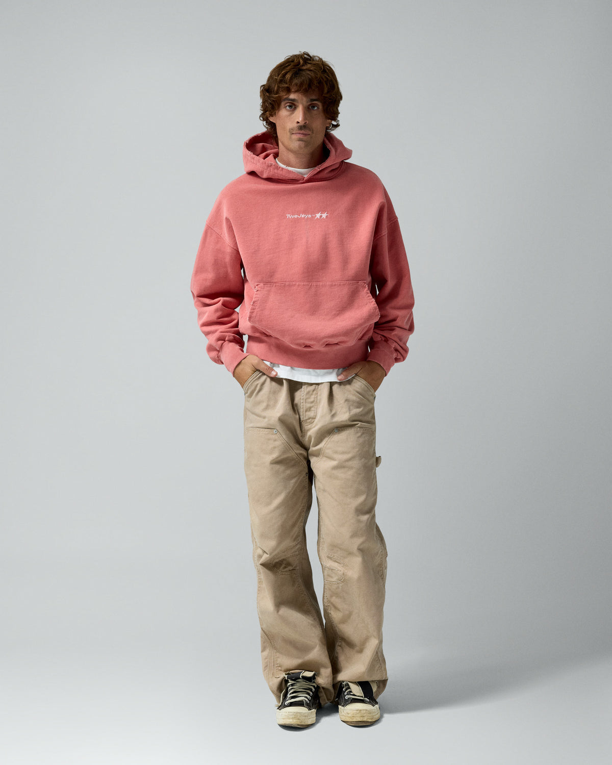 Icon Hoodie Pigment Soft Red