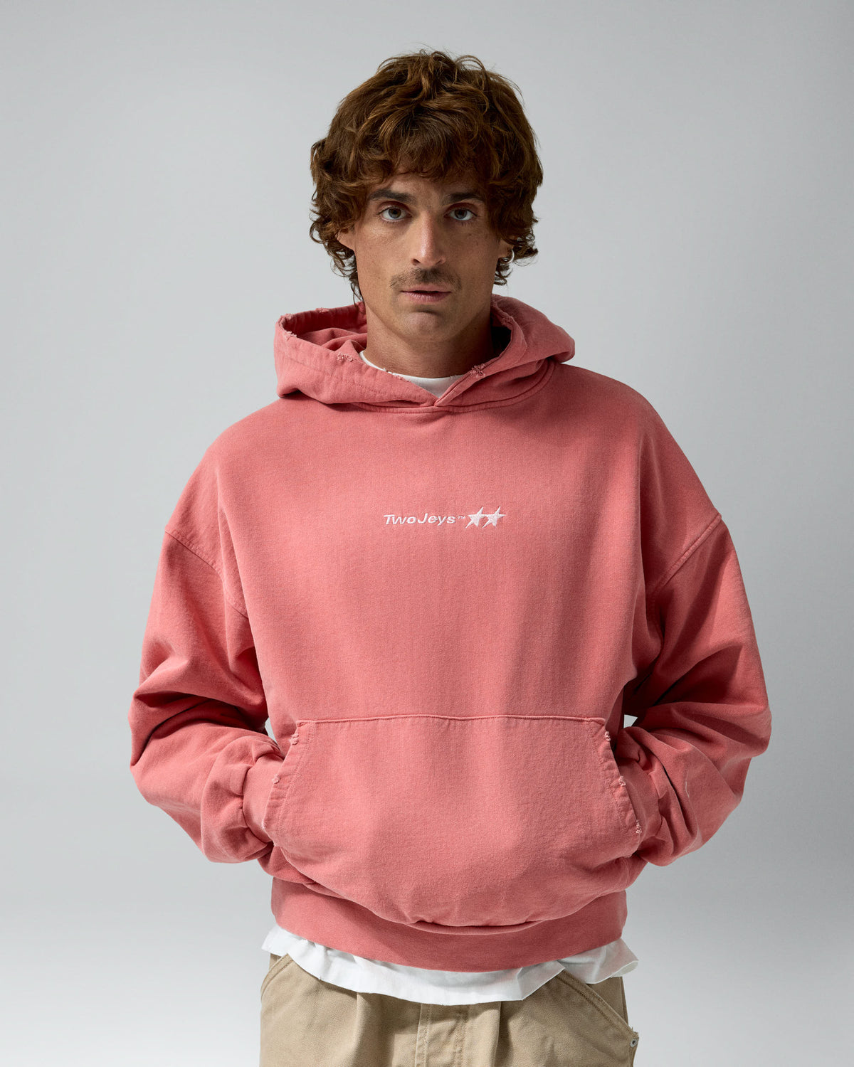 Icon Hoodie Pigment Soft Red