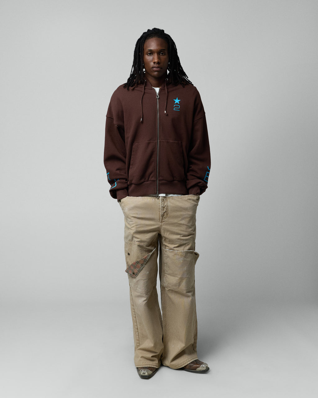 2 JEYS Zipper Brown