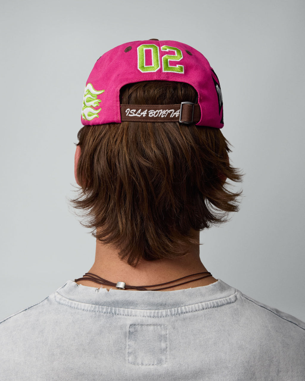 Embroidered Pink Dad Cap