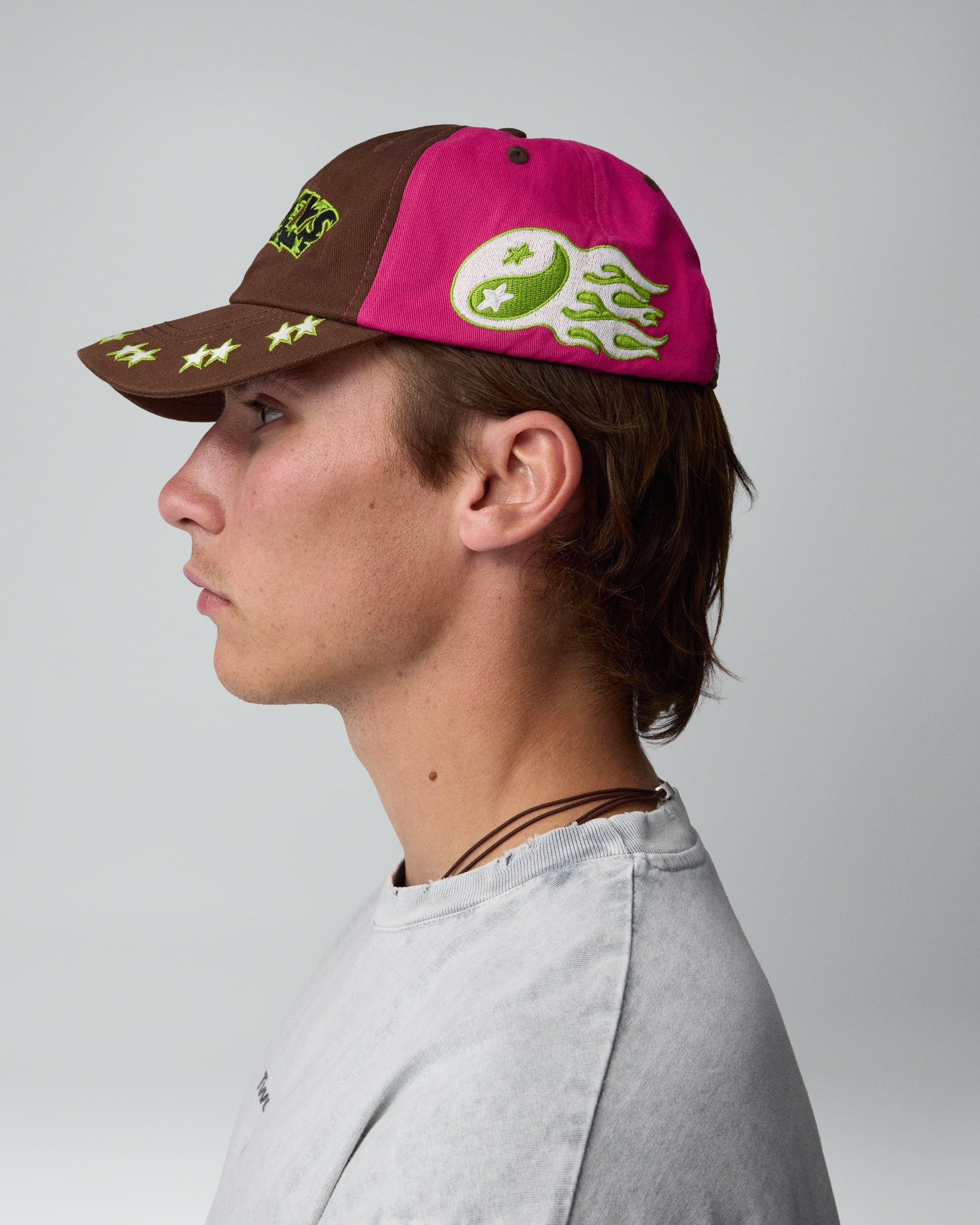 Embroidered Pink Dad Cap