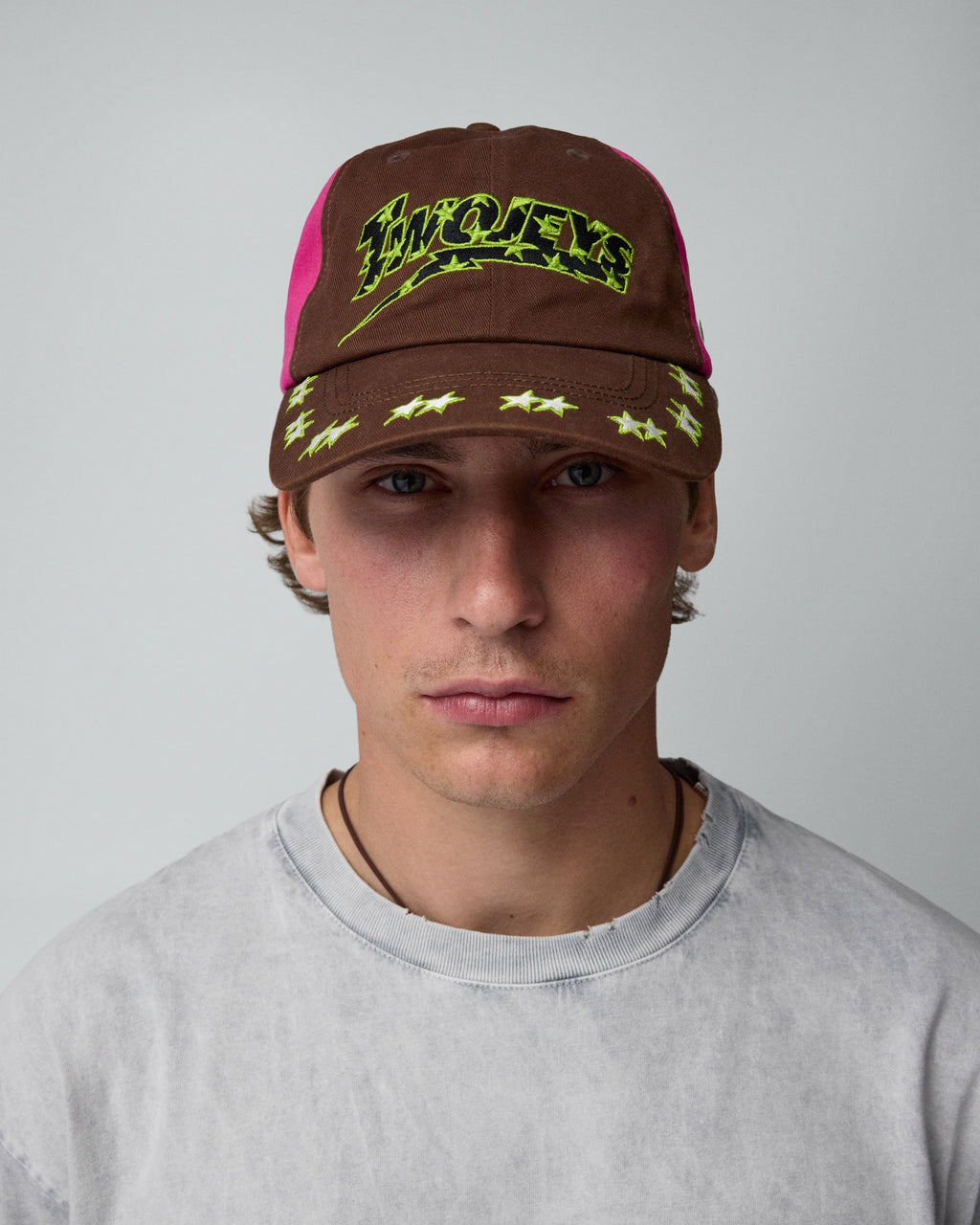 Embroidered Pink Dad Cap