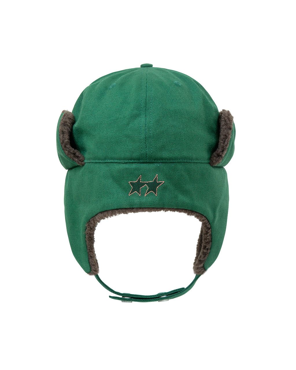 Twojeys Varsity Green Earflap – detail