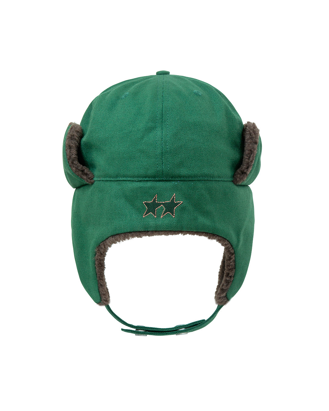 Twojeys Varsity Green Earflap – detail