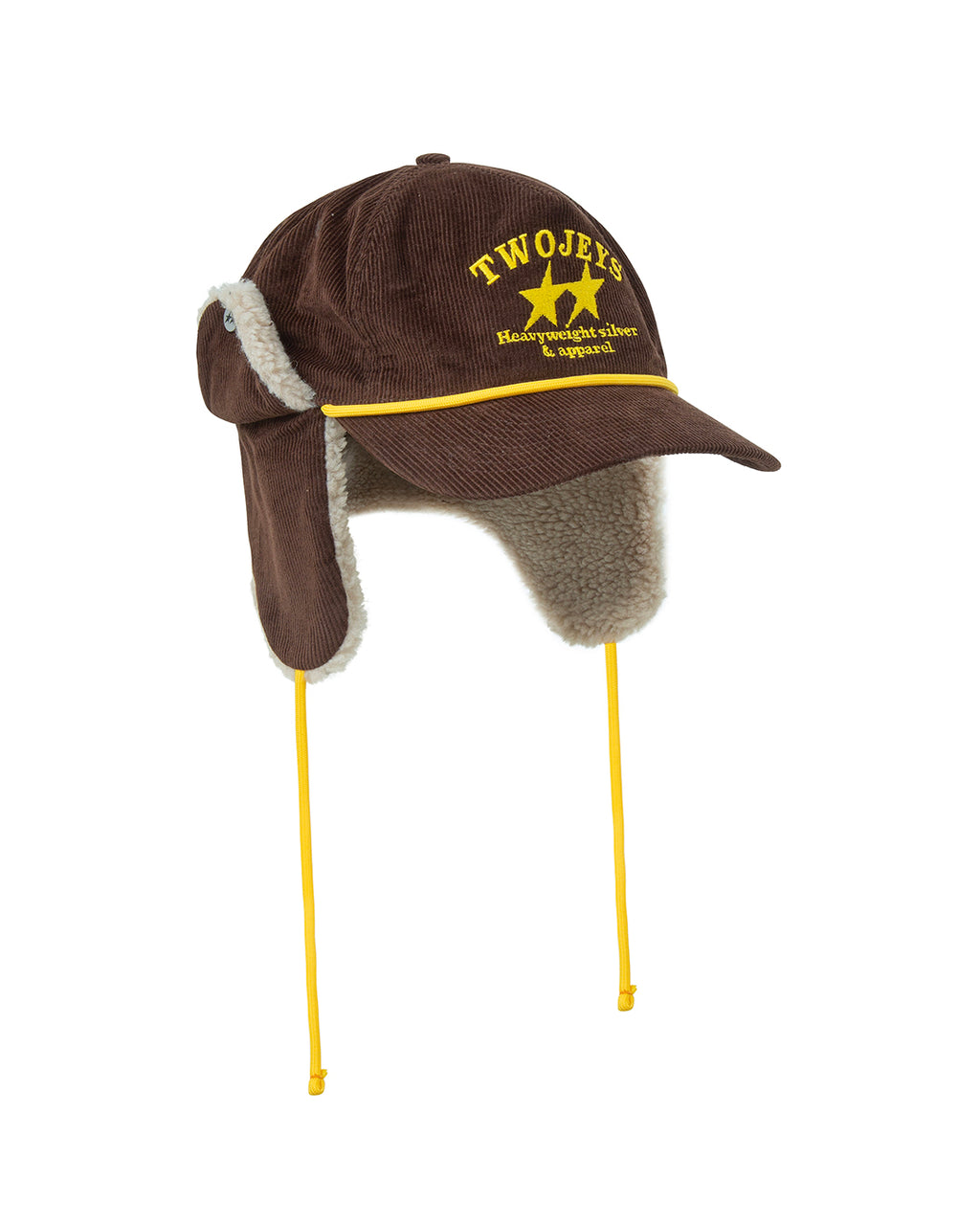 Heavy Silver Brown Earflap – back view