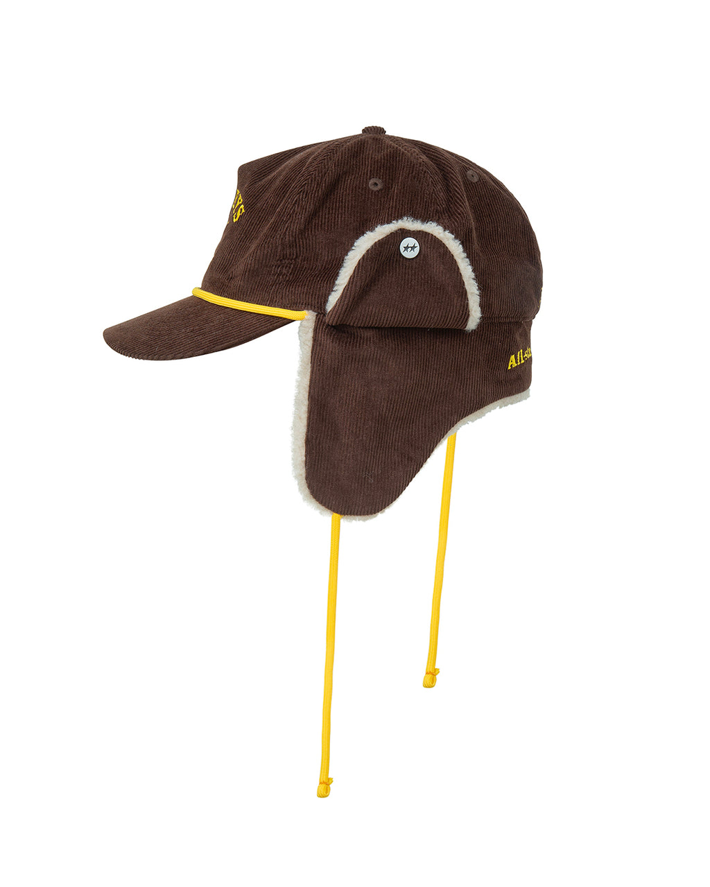 Heavy Silver Brown Earflap – detail