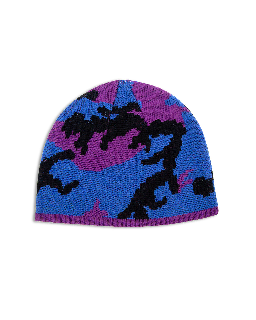 Reversible Icon Camo/Purple Beanie – back view