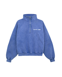 Icon Washed Purple Quarter Zip