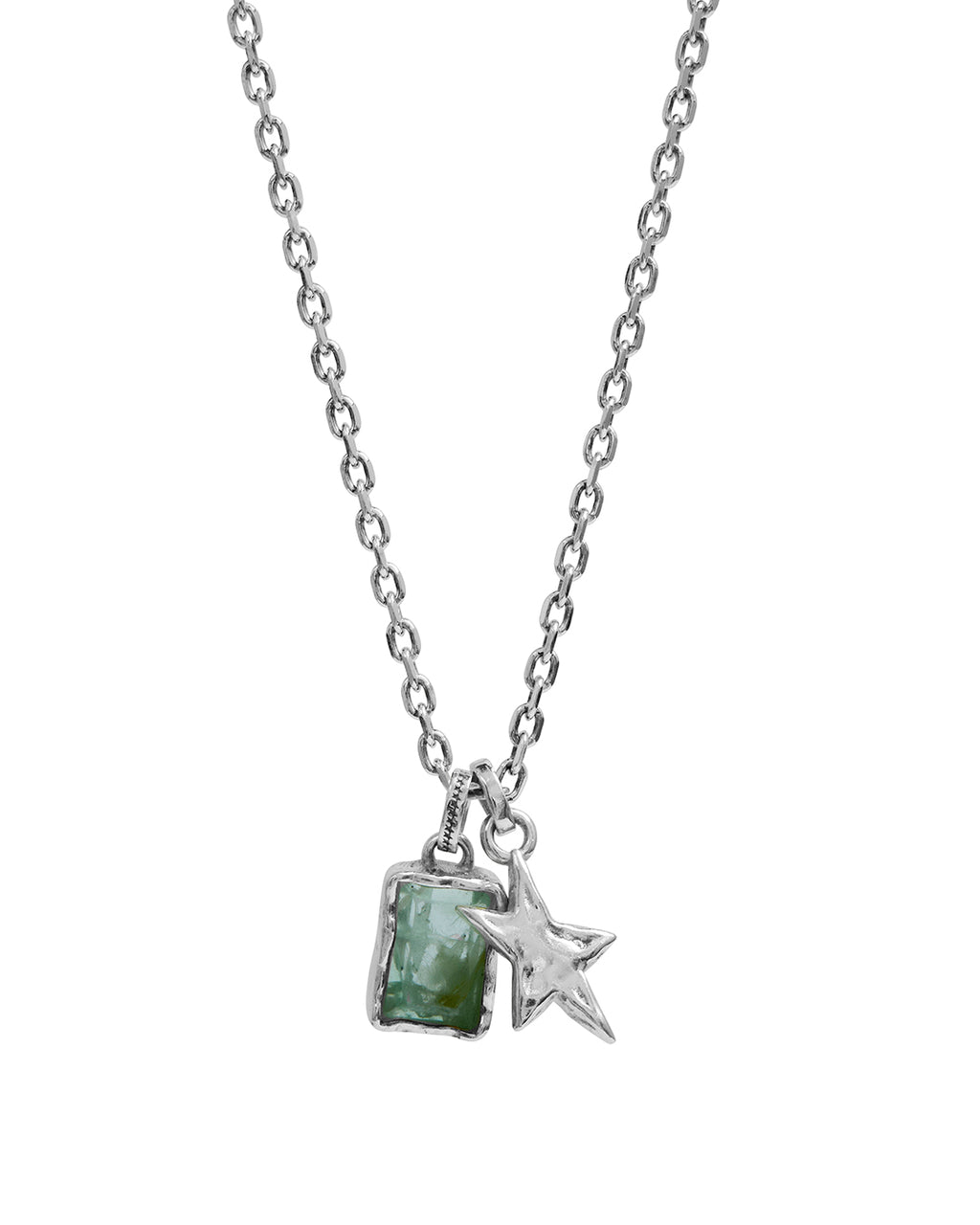 Blue Stone Multicharm Necklace