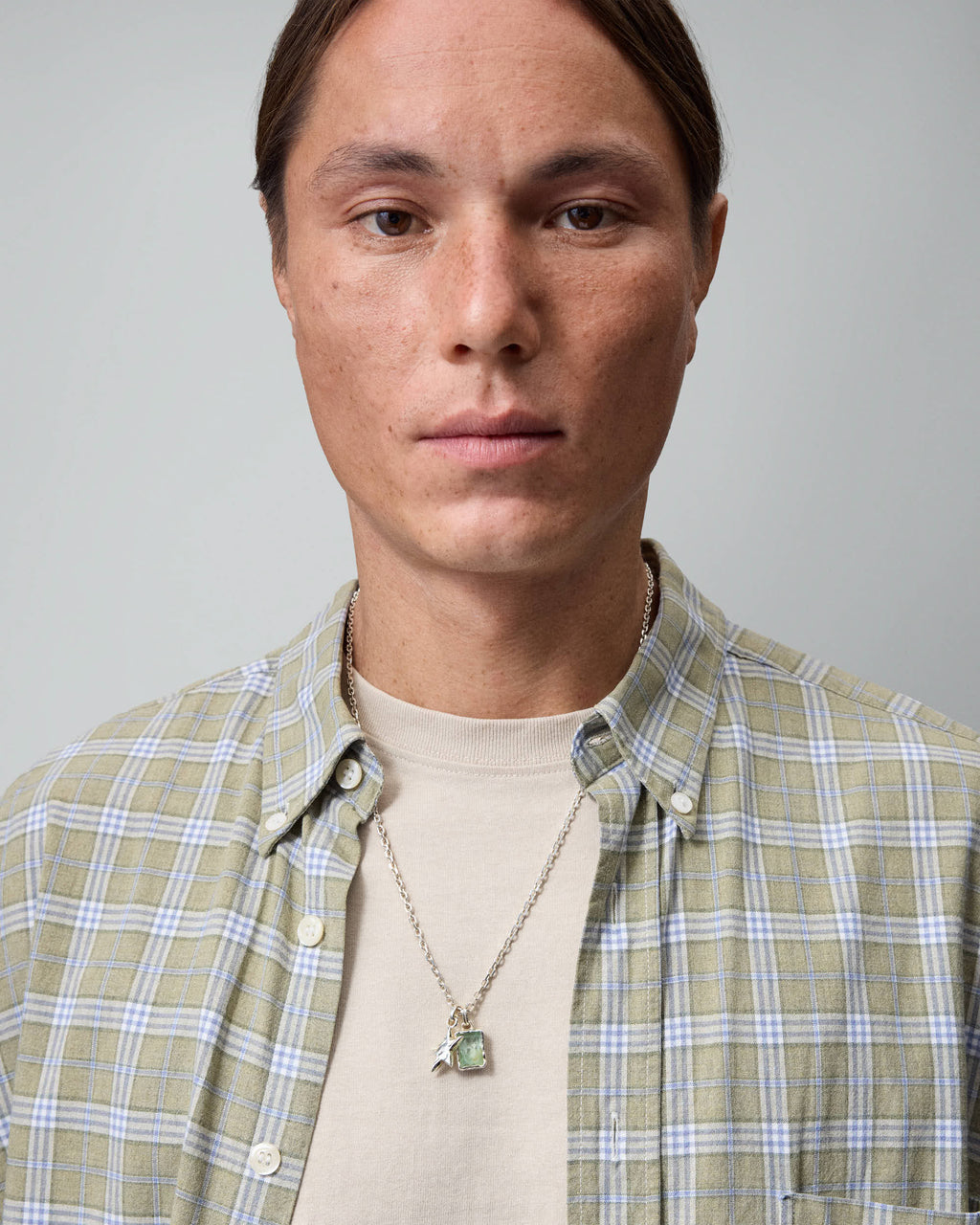 Blue Stone Multicharm Necklace