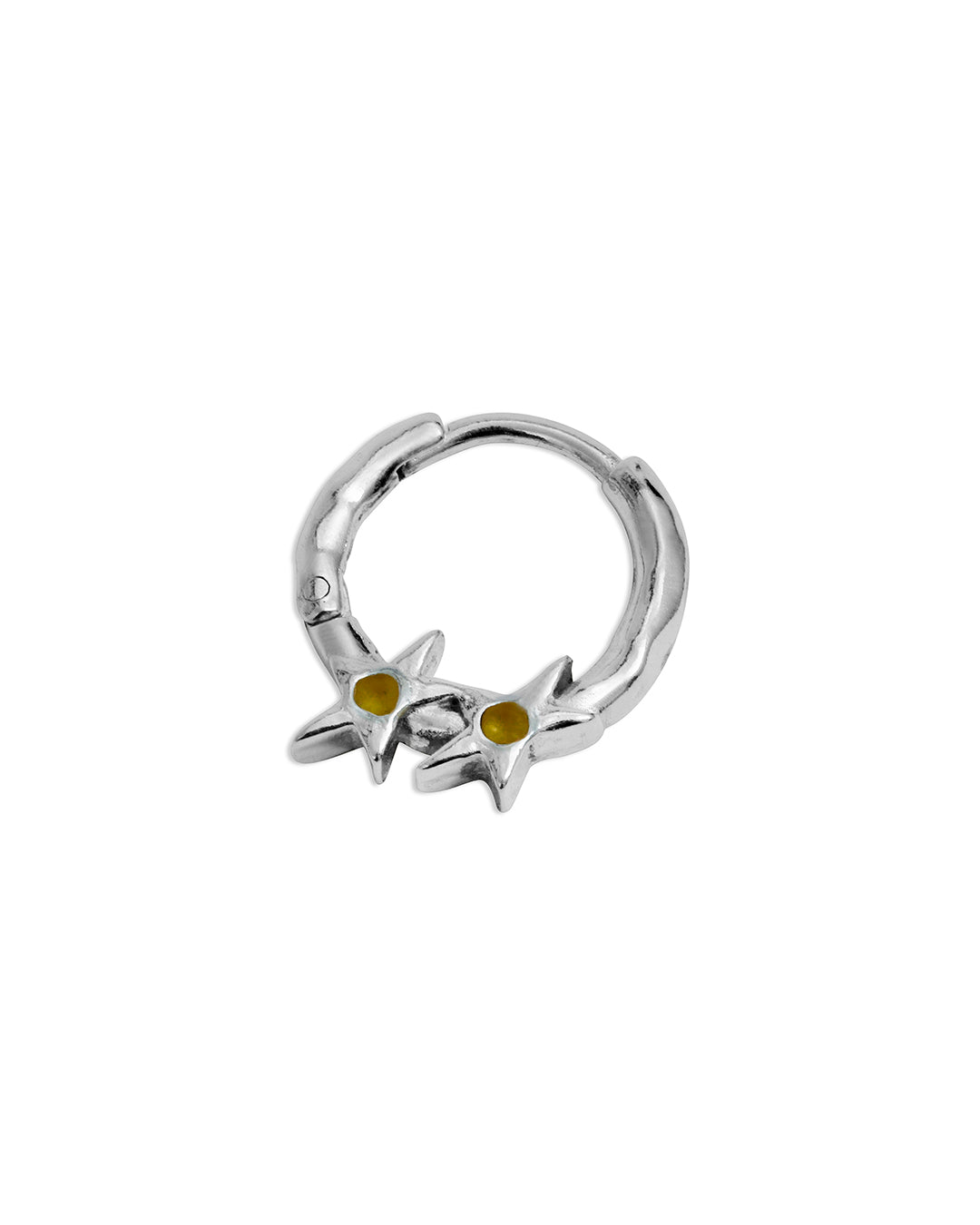 TJ Icon Yellow Stone Earring Right