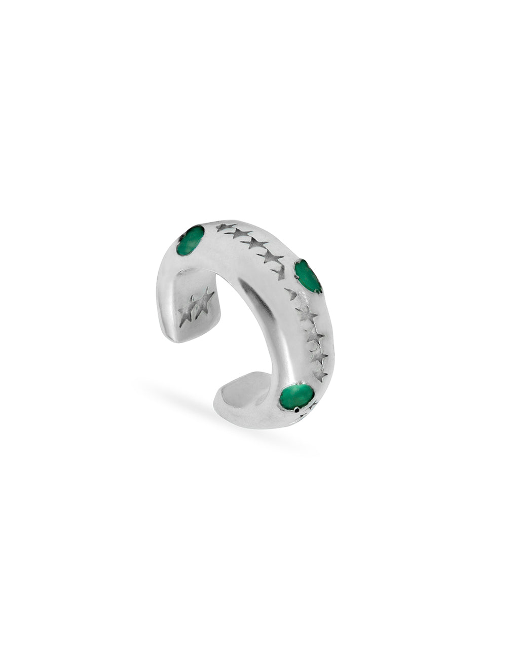 Icon Green Stone Earcuff