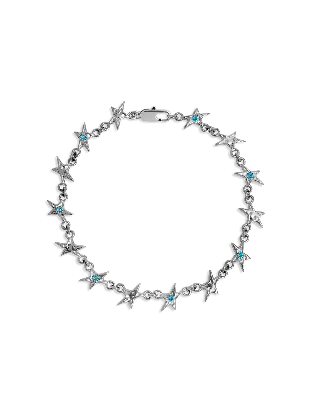 Organic Blue Stone Star Bracelet