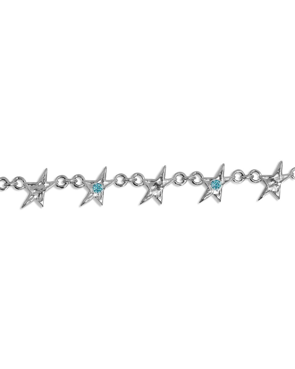 Organic Blue Stone Star Bracelet