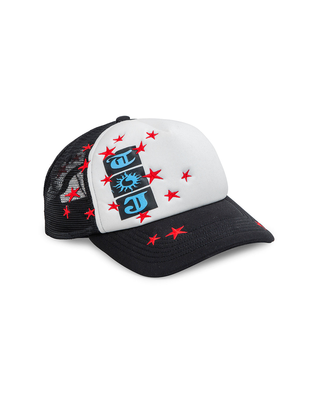 【Thought We Friends】Studded Trucker Cap Souvenir Black Trucker Cap – Twojeys