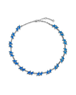 Light Blue Melted Stars Necklace