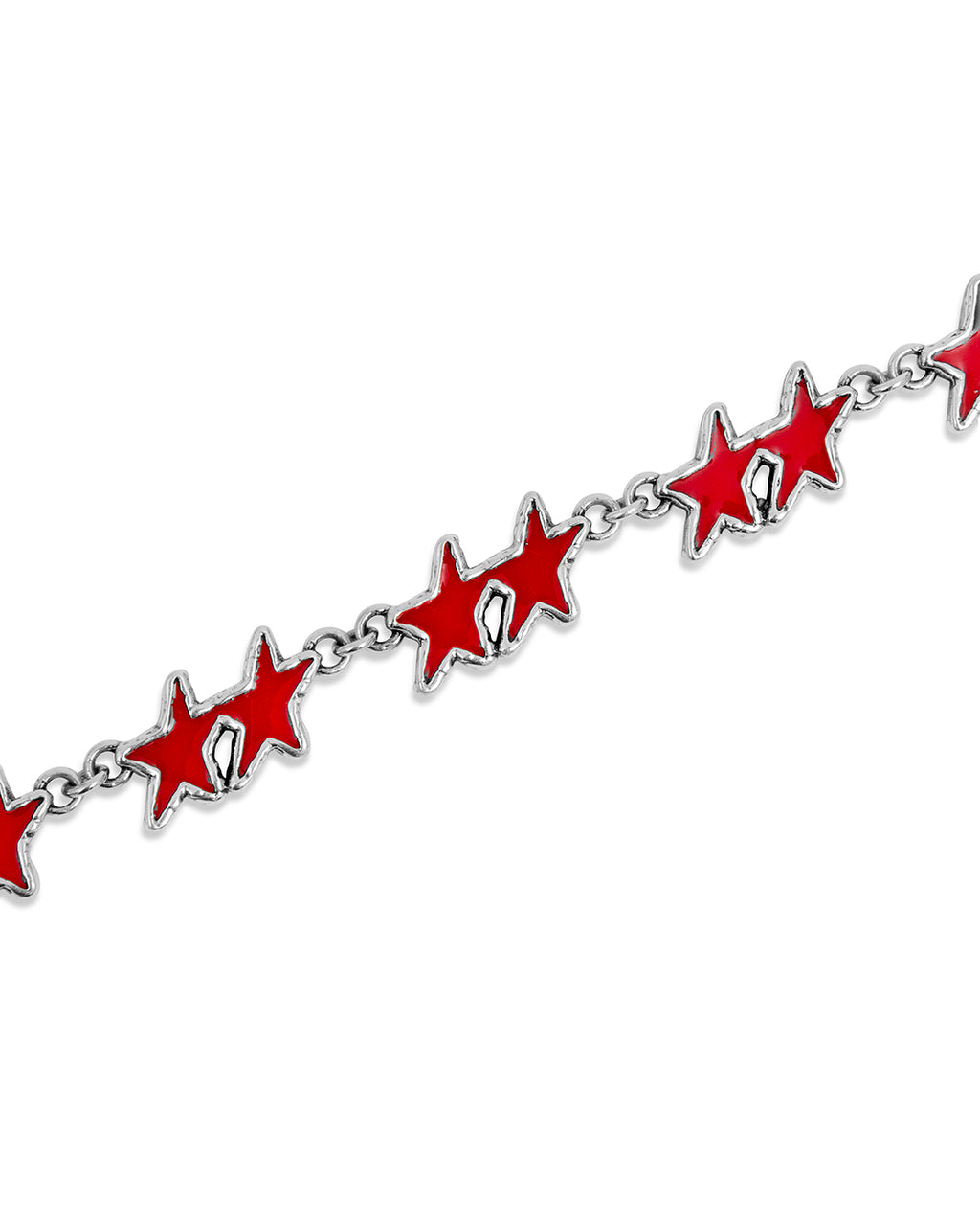 Red Melted Stars Bracelet
