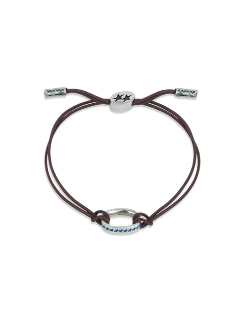 Blue Knotted Link Bracelet M
