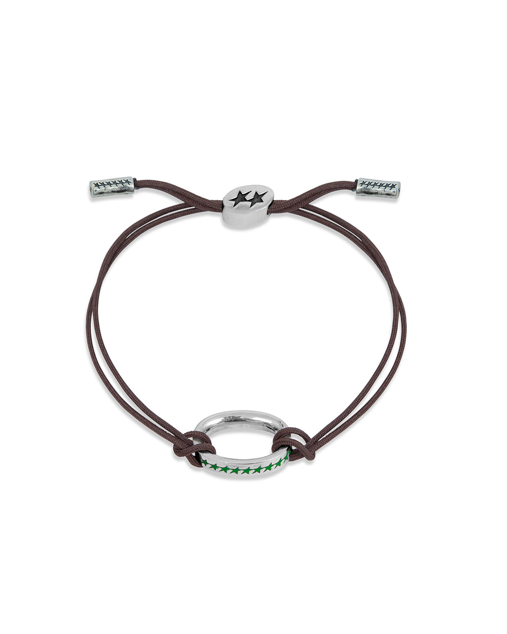Green Knotted Link Bracelet L