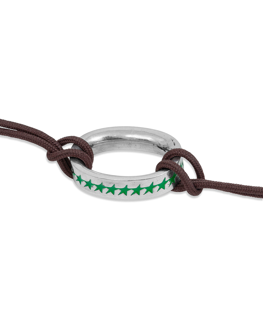 Green Knotted Link Bracelet L