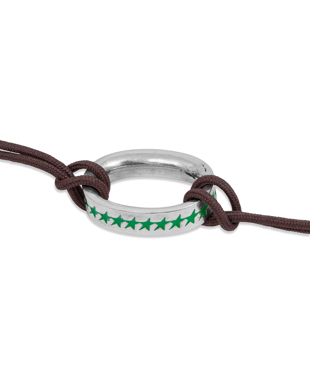 Green Knotted Link Bracelet L