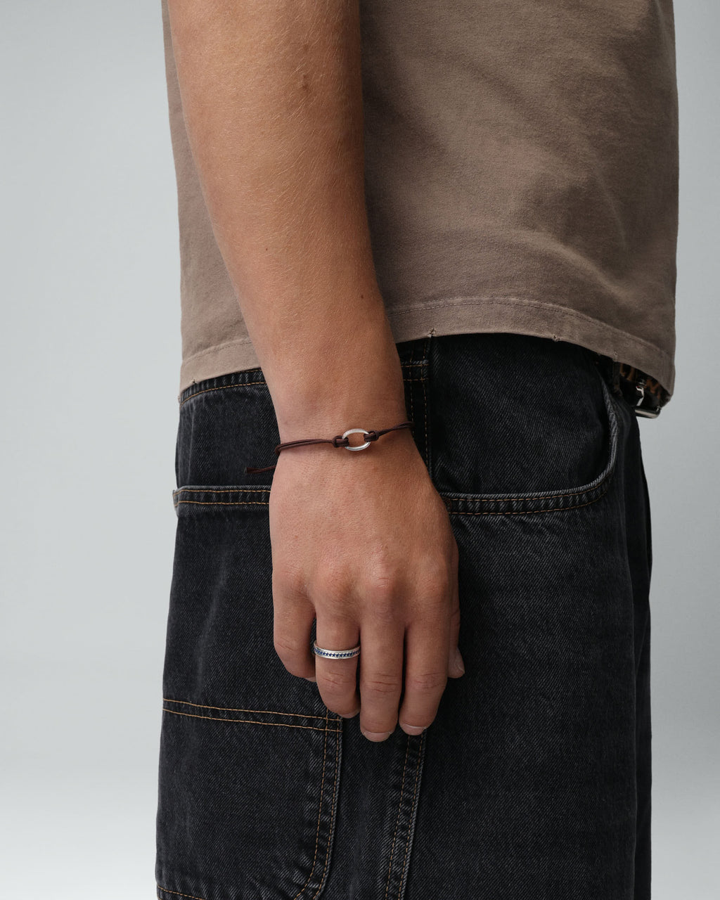 Blue Enameled Starline Ring
