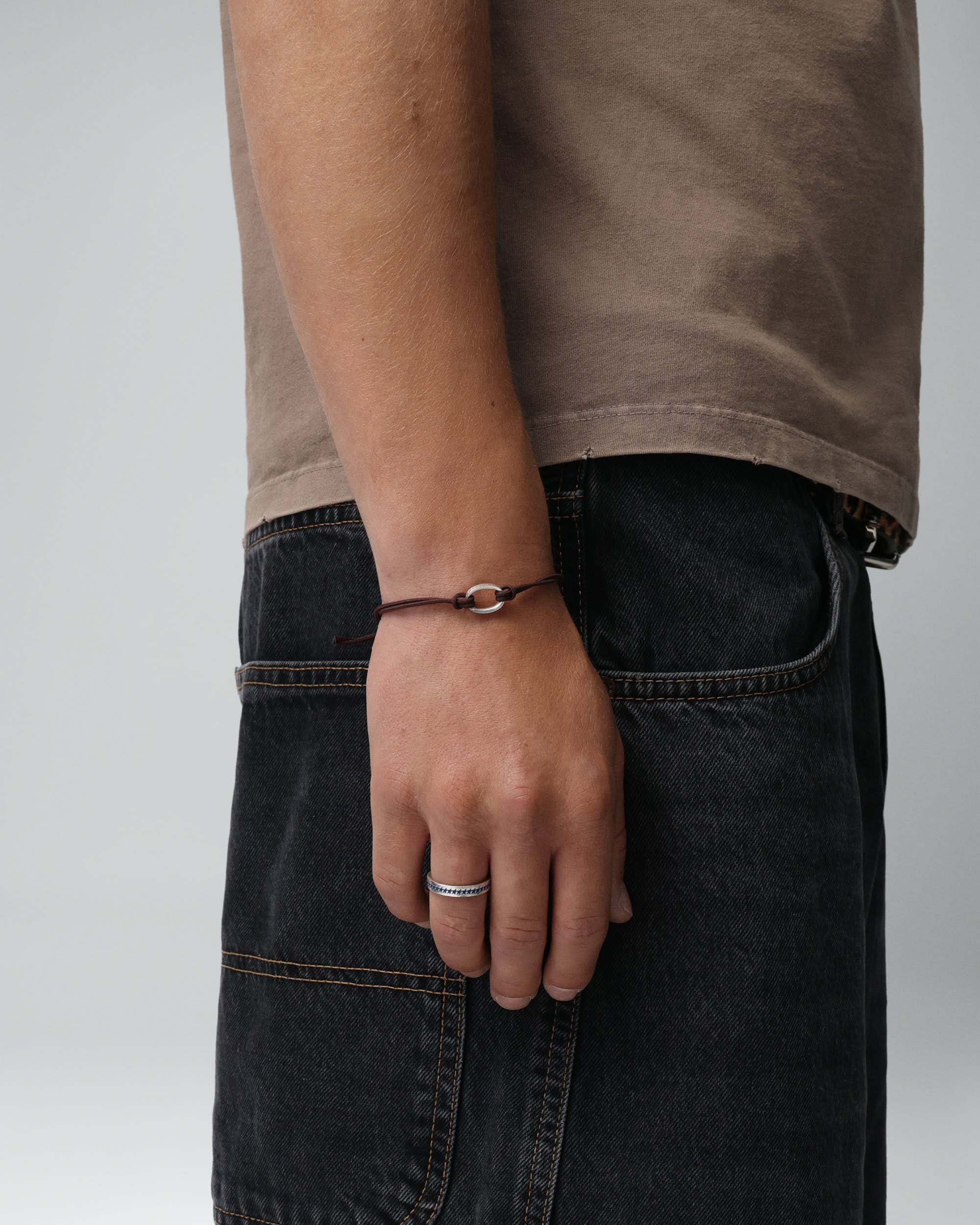 Blue Enameled Starline Ring