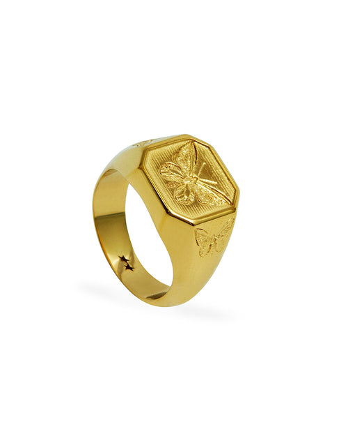 Butterfly Effect Ring Gold Plated