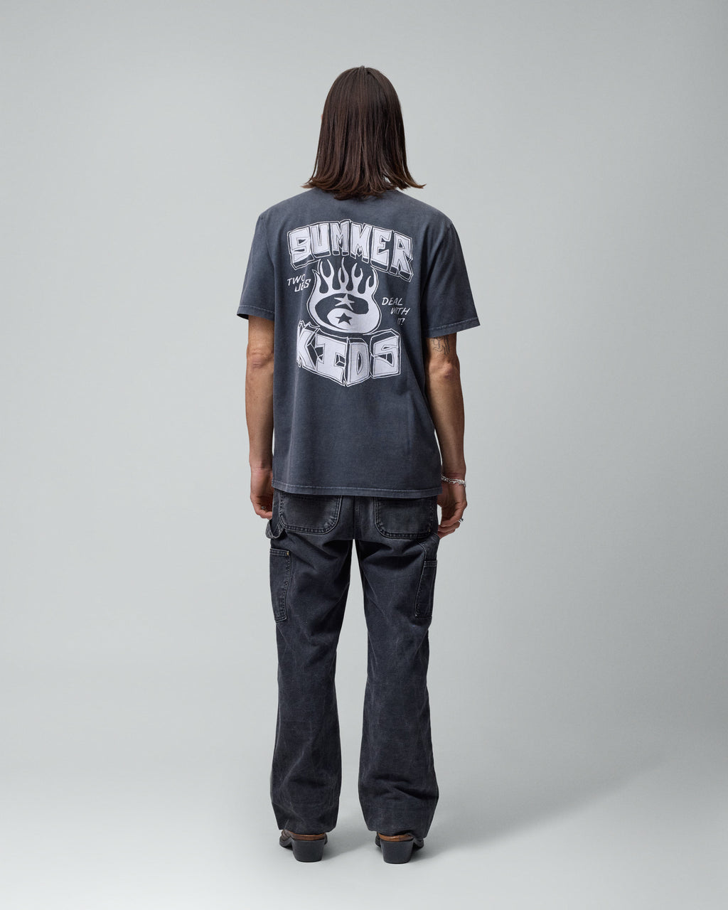 Summer Kids Black Tee