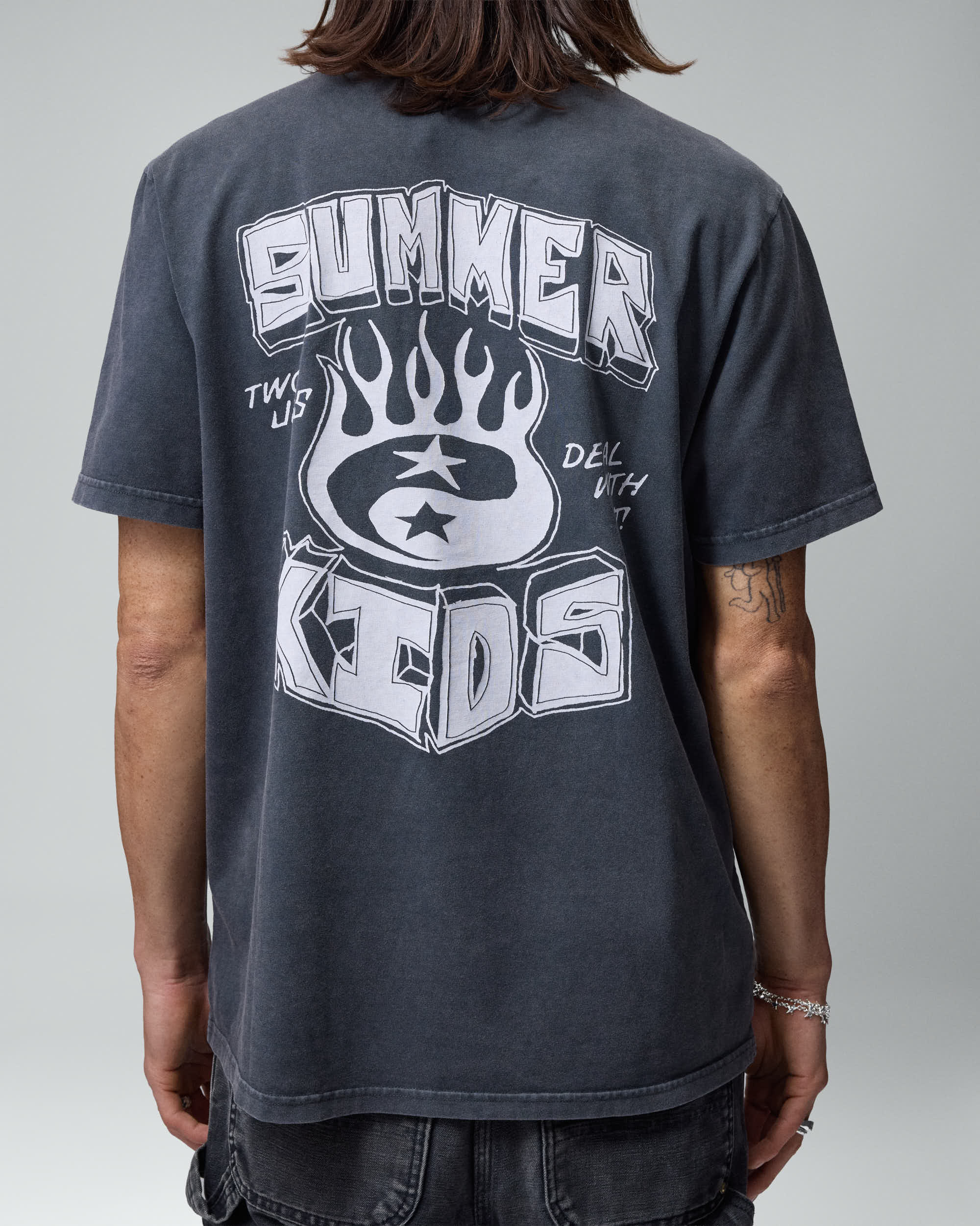 Summer Kids Black Tee