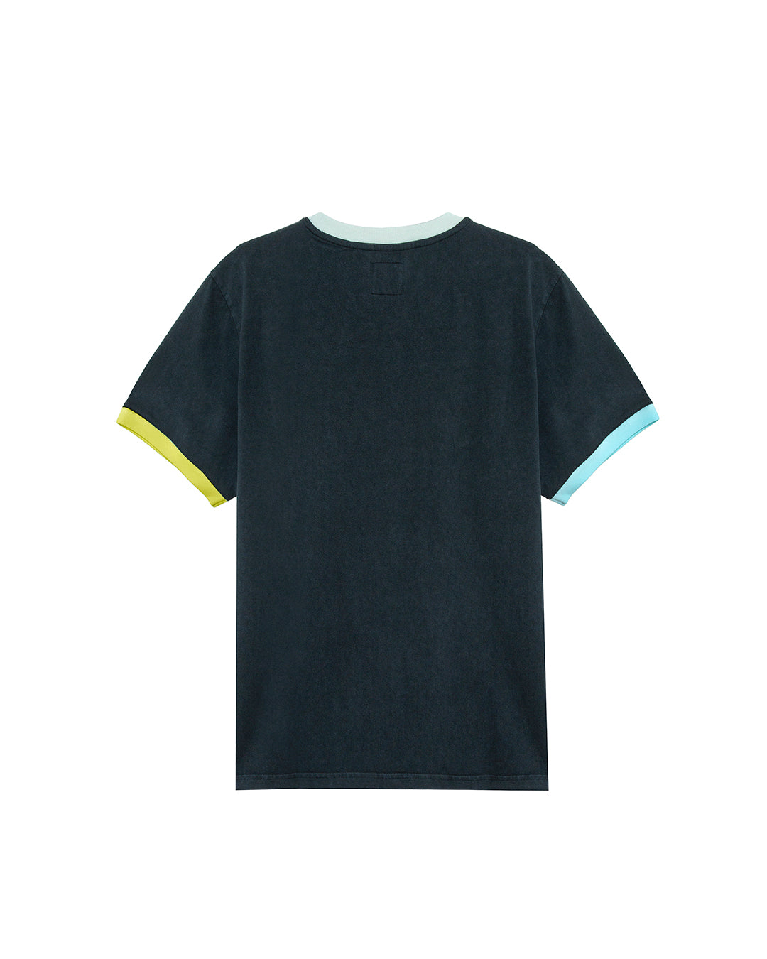 Single Star Two Tone Tee Black