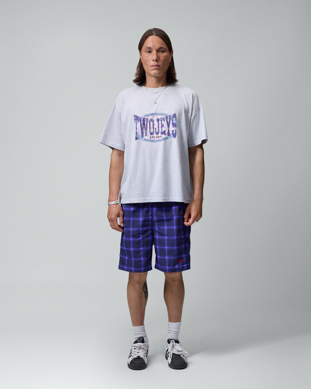 Worldwide Grey Melange Tee