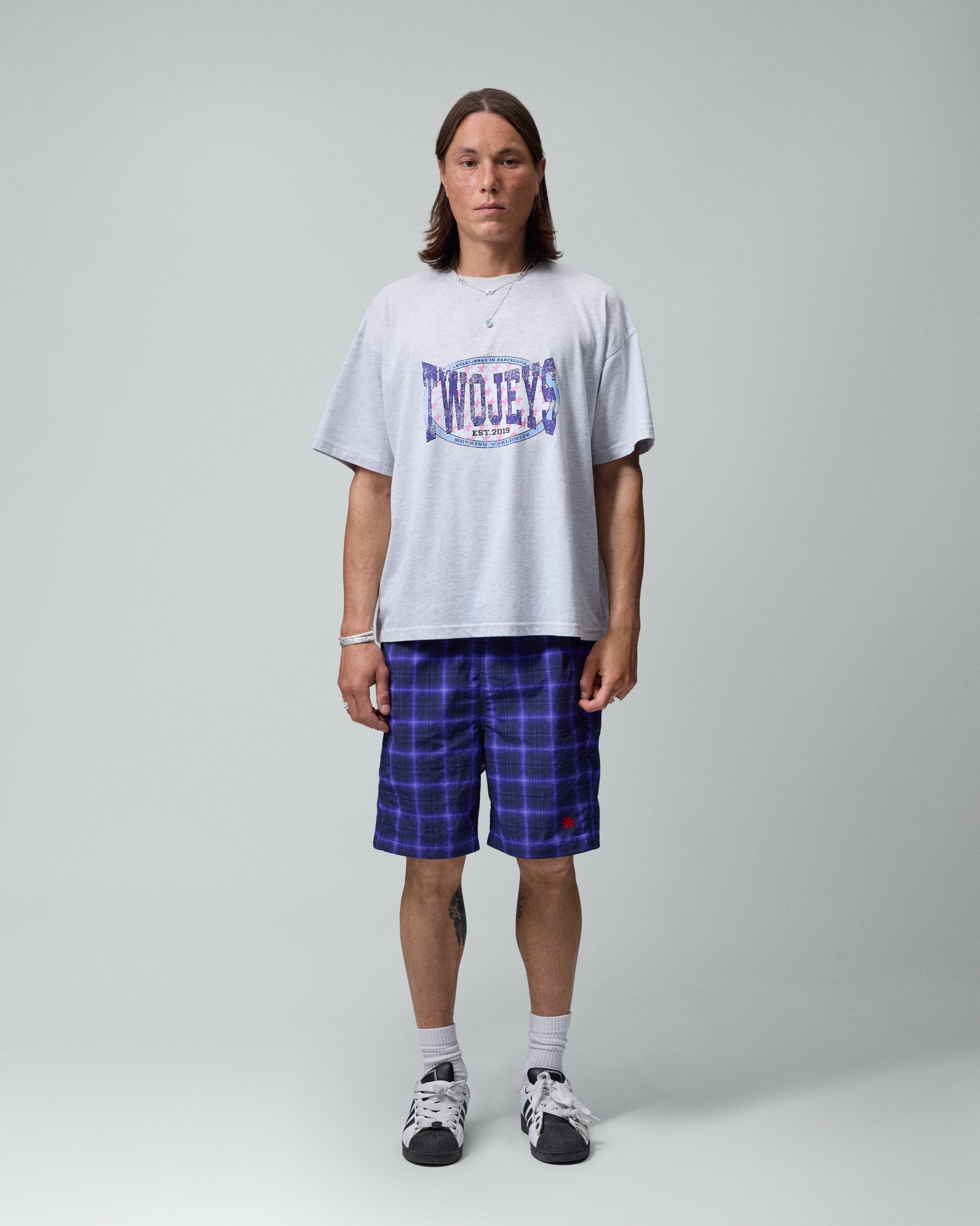 Worldwide Grey Melange Tee