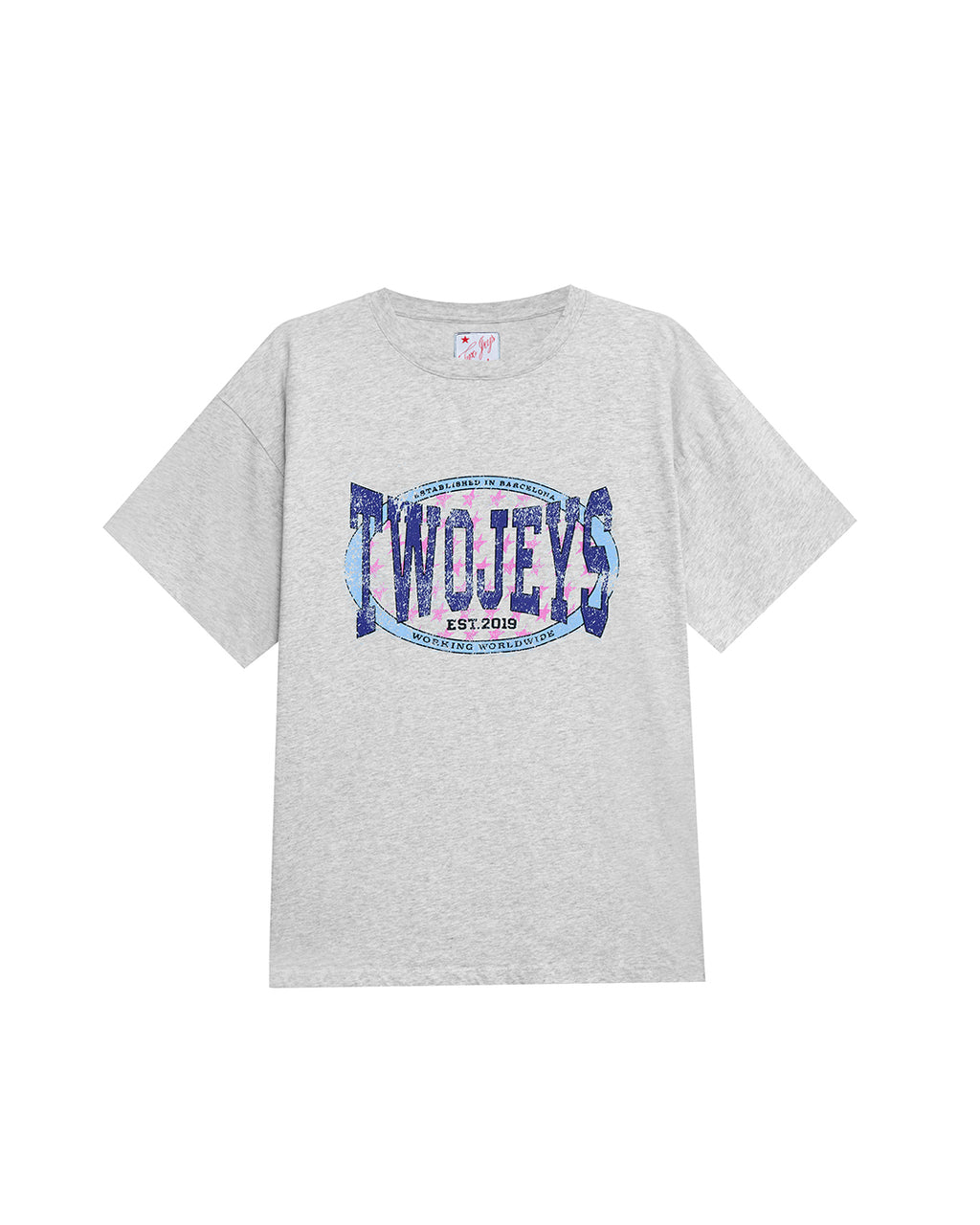 Worldwide Grey Melange Tee