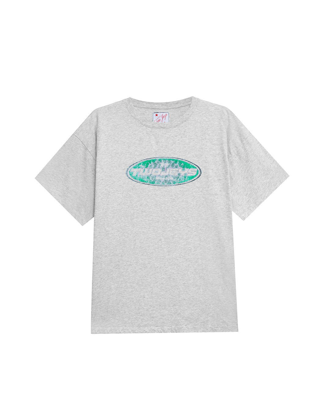 Twojeys Speedway Grey Melange Tee